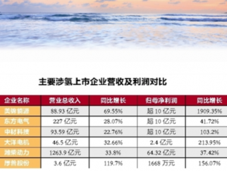 涉氢上市企业陆续发布2021年上半年财报氢能业务成增收新引擎