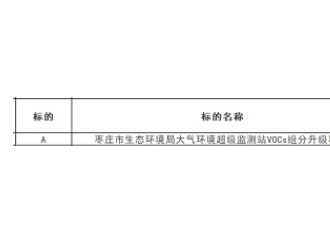 招标 |枣庄市大气环境超级监测站VOCs组分升级项目公开招标