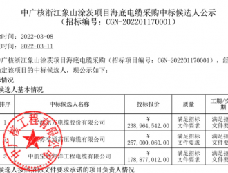 东方电缆拟中标海上风电项目