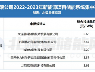 国网入局！国内首次GWh液流电池储能集采开标！